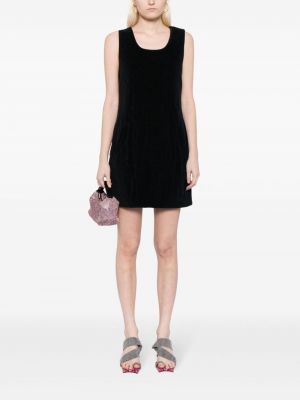 Prošívané šaty Chanel Pre-owned černé