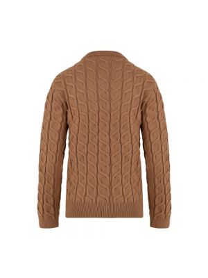 Jersey de viscosa de tela jersey Akep marrón