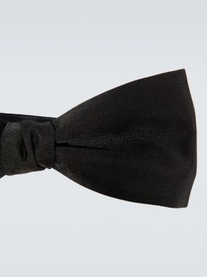 Cravate en soie Saint Laurent noir