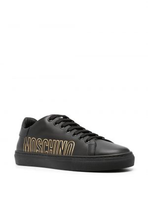 Sneakersy skórzane Moschino