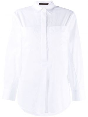 Pruhovaná bavlnená košeľa Windsor biela