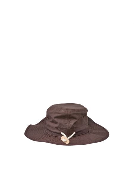 Brązowa czapka Jil Sander