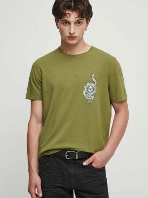 Тениска с дълъг ръкав с принт Medicine зелено