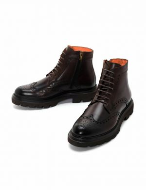 Ботинки на шнуровке Derimod коричневые