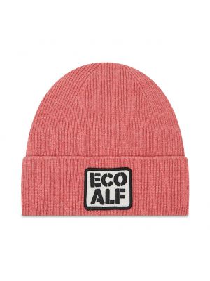 Меланжева шапка Ecoalf рожева