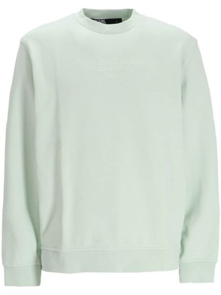 Sweatshirt mit print mit rundem ausschnitt Karl Lagerfeld grün