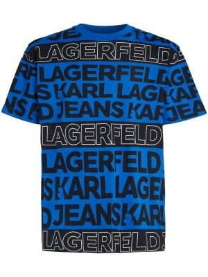 Bavlnené tričko s potlačou Karl Lagerfeld Jeans