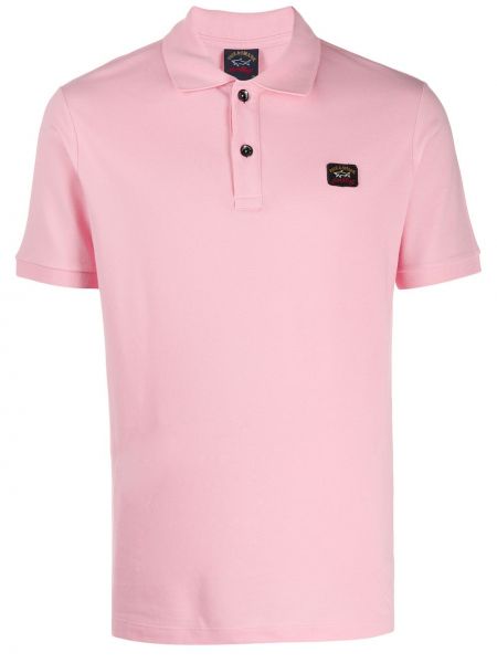 Поло тениска Paul & Shark розово