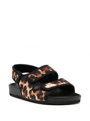 Sandale mit print mit leopardenmuster Arizona Love braun