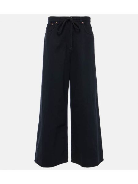 Højtaljet jeans Mm6 Maison Margiela sort