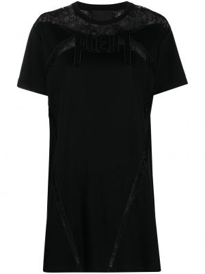 Vestido de encaje Philipp Plein negro