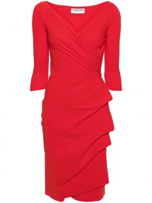 Rochie de seară cu decolteu în v Chiara Boni La Petite Robe roșu