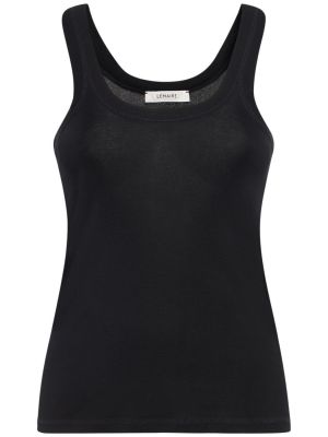Tank top bawełniany Lemaire beżowy