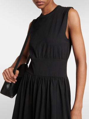 Bavlněné midi šaty Totême černé