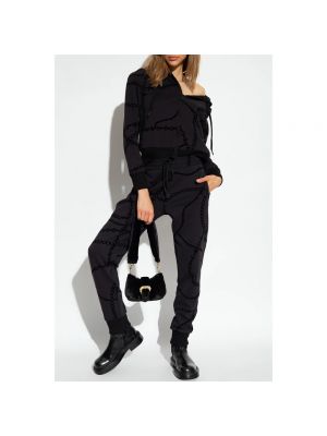 Pantalones de chándal con estampado Versace Jeans Couture negro