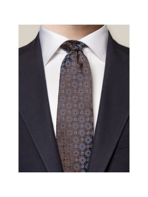 Krawat Eton brązowy