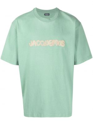 T-shirt mit stickerei Jacquemus grün