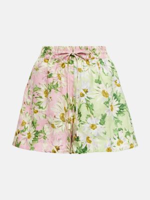 Kratke hlače s cvjetnim printom Alã©mais zelena