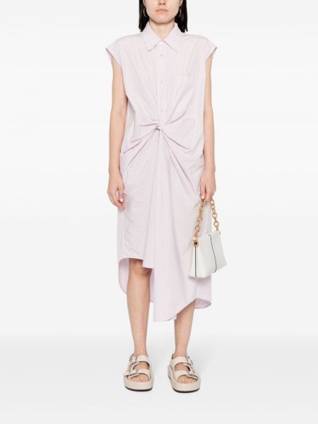 Kleid aus baumwoll mit drapierungen Jnby pink