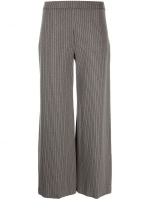 Pantalon large à motif chevrons Rosetta Getty gris