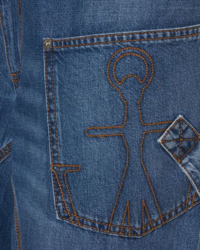 Asymmetrische jeans Jw Anderson blau