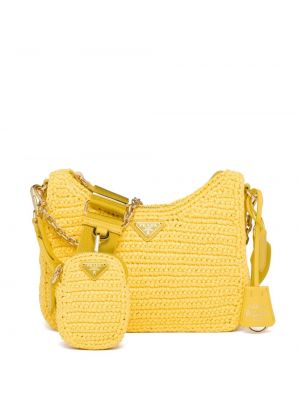 Чанта за ръка Prada жълто