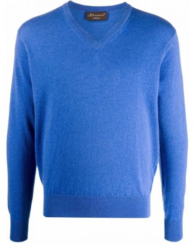 Jersey de cachemir con escote v de tela jersey Doriani Cashmere azul