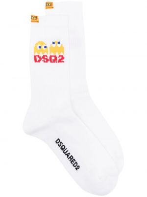 Чорапи Dsquared2 бяло