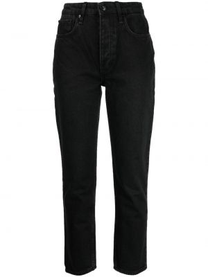 Bavlnené skinny fit džínsy Rag & Bone čierna