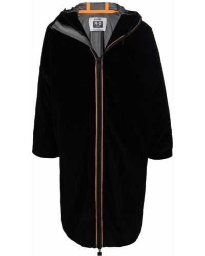 Abrigo de pana con capucha K-way R&d negro