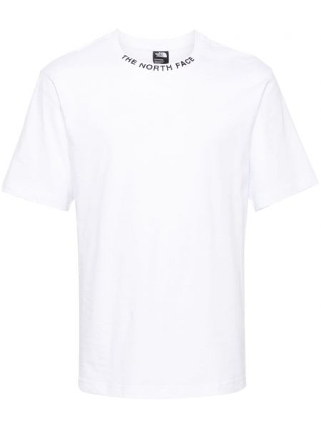 T-shirt en coton avec applique The North Face blanc