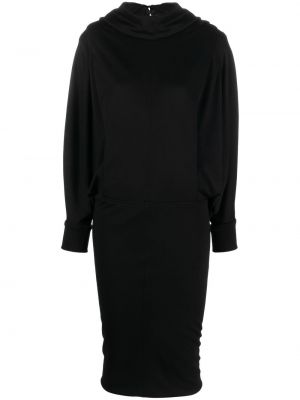 Czarna sukienka koktajlowa Saint Laurent
