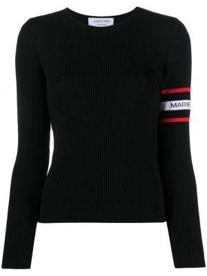 Gestreifter pullover Marine Serre schwarz