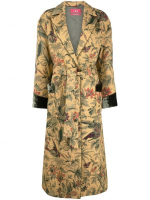 Φλοράλ παλτό με σχέδιο F.r.s For Restless Sleepers μπεζ