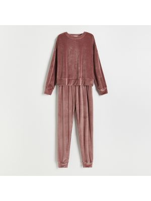 Brązowa welurowa piżama Reserved