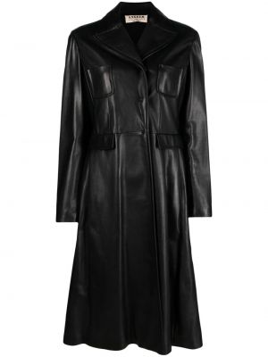 Kožený kabát A.n.g.e.l.o. Vintage Cult černý