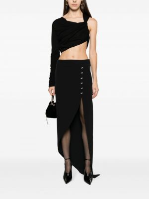 Asymetrické dlouhá sukně Genny černé