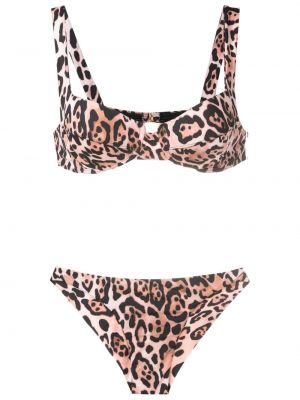 Bikini cu imagine cu model leopard Brigitte
