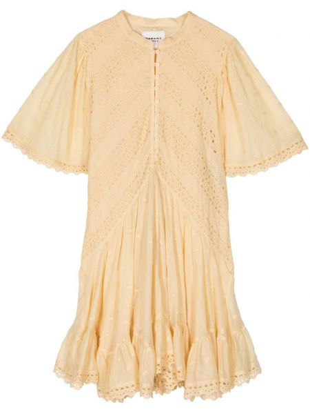 Puuvillased kleit Isabel Marant kollane