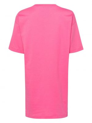 Šaty s potiskem Moschino růžové