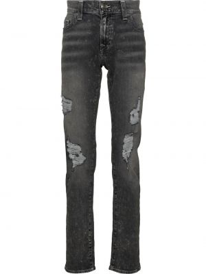 Nødlidende jeans med normal passform True Religion svart