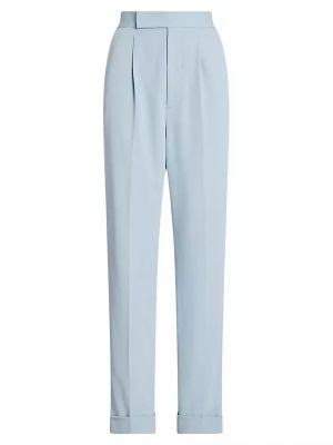 Шерстяные брюки Ralph Lauren Collection синие