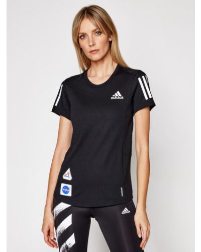 Priliehavé športové tričko Adidas Performance čierna
