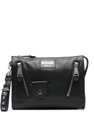 Kožna clutch torbica Moschino