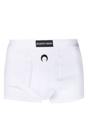 Boxershorts med broderi Marine Serre vit