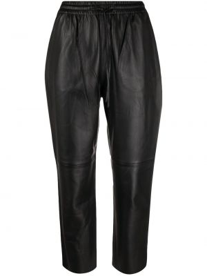 Pantalones de cintura alta con cordones 12 Storeez negro