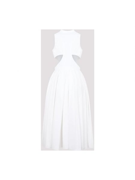 Sukienka midi Alexander Mcqueen biała
