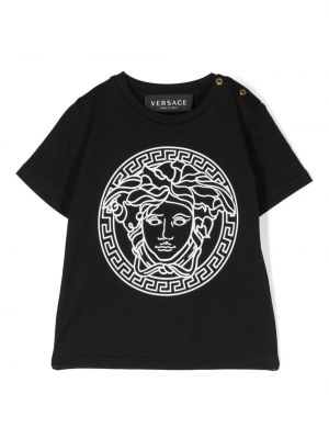 T-shirt för tjejer Versace Kids svart