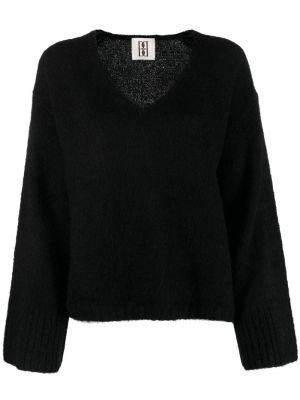 Černý svetr s výstřihem do v By Malene Birger