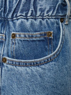 Voľné bavlnené džínsy The Frankie Shop sivá